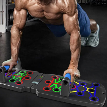Elevate Your Workout with the Push Up Board - Automatic Counting, Portable 10-in-1 Multi-Function Strength Training Equipment