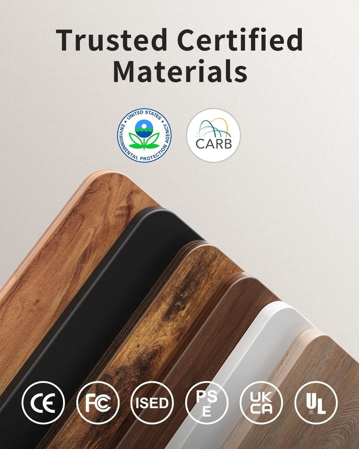 Electric Standing Desk, 48 X 24 Inches Height Adjustable Stand up Desk, Sit Stand Home Office Desk, Computer Desk, Rustic Brown Cool Brand Designs