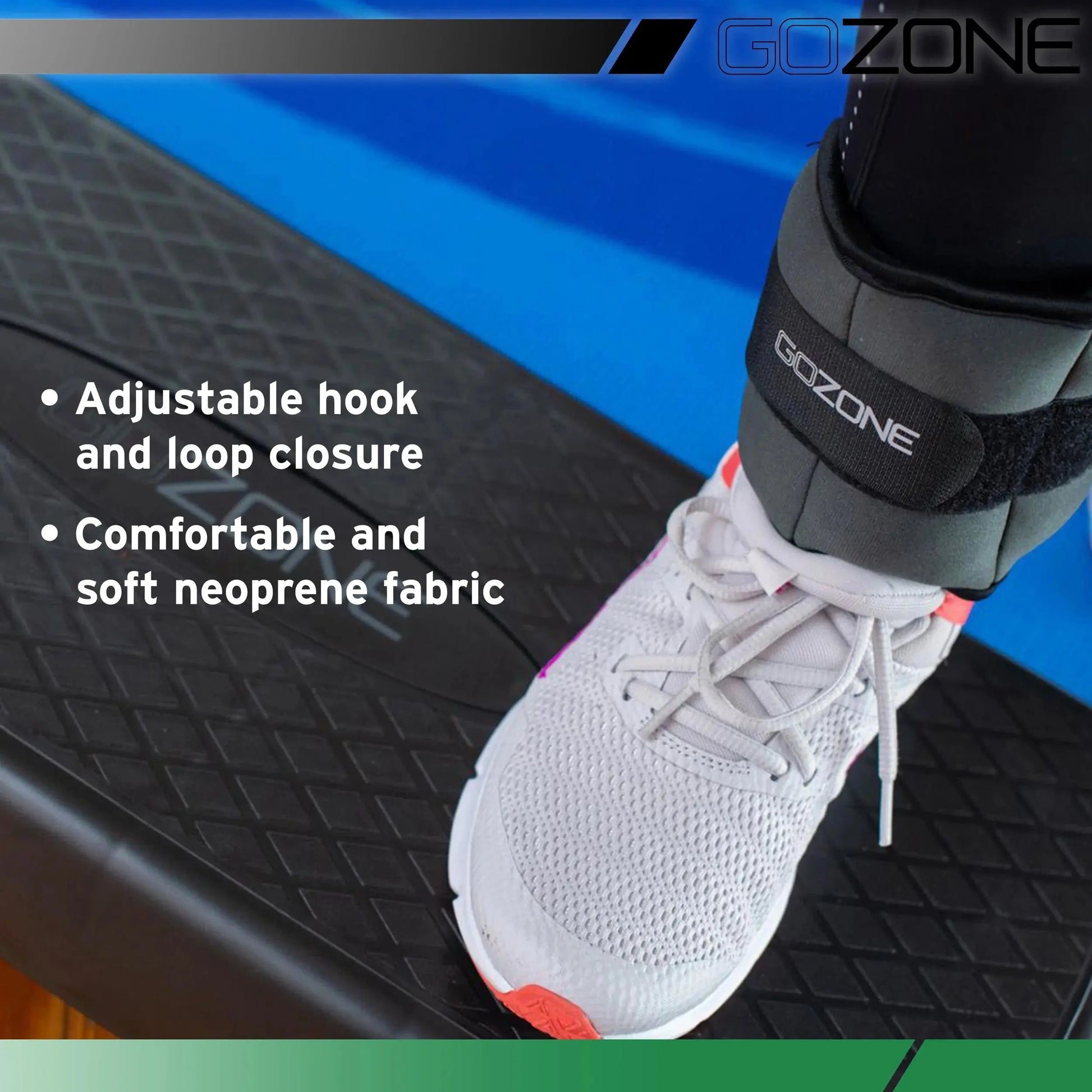 Pair of Adjustable Ankle or Wrist Weights 2Lbs Each for Exercise, Black Cool Brand Designs