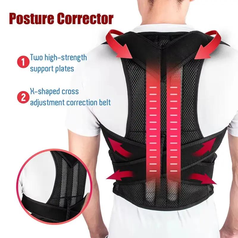 Adjustable Posture Corrector Back Support Shoulder Back Brace Posture Correction Spine Posture Corrector Postural Fixer Tape Cool Brand Designs