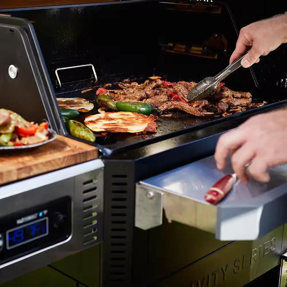 Gravity Series 800 Digital Wifi Charcoal Grill, Griddle and Smoker in Black Cool Brand Designs