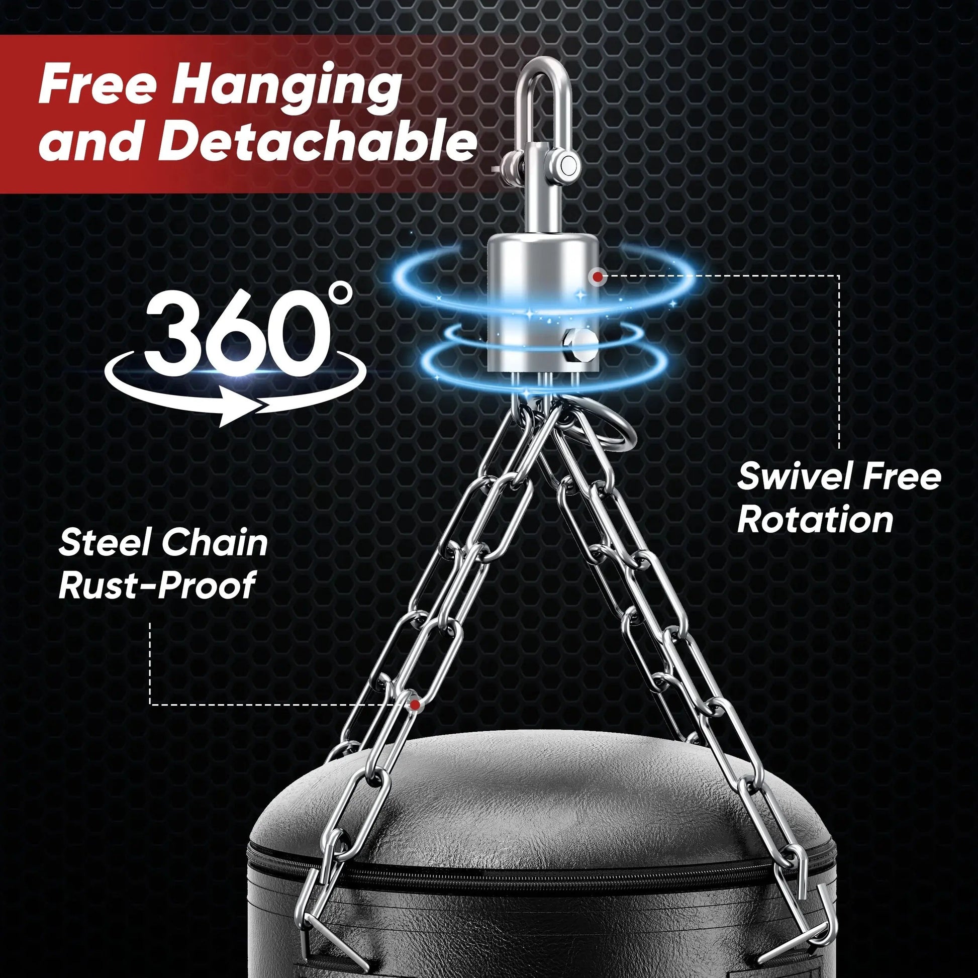 Punching Bag for Adults 4FT PU Heavy Boxing Bag Set Hanging Boxing Bag Kit W/ 12Oz Gloves Cool Brand Designs