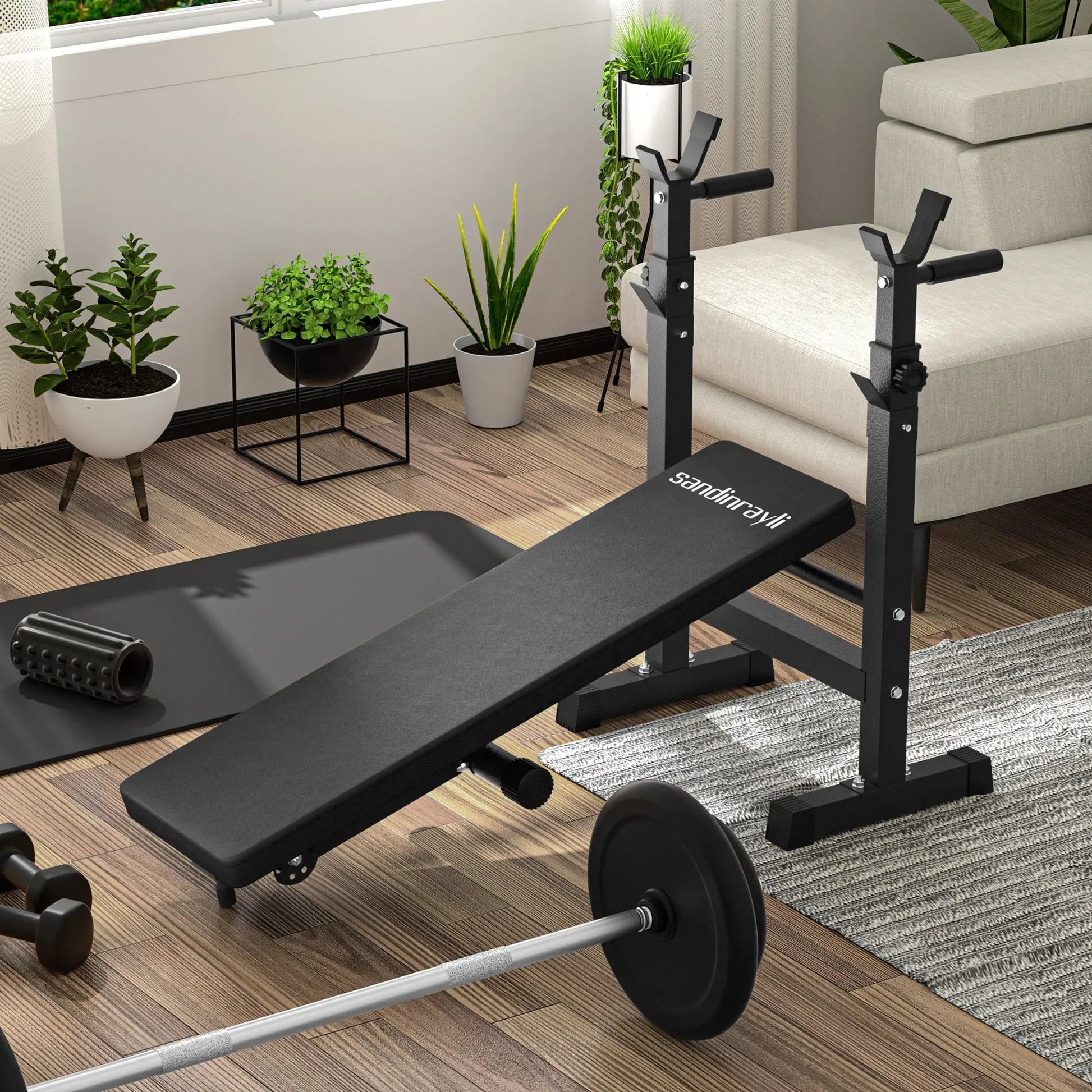 Foldable Bench Press Bench, Workout Bench for Home Gym, Adjustable Weight Bench, 22.8 Width Cool Brand Designs