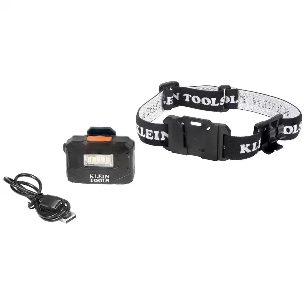 Rechargeable Light Array LED Headlamp with Adjustable Fabric Strap, 260 Lumens, 2 Modes Cool Brand Designs