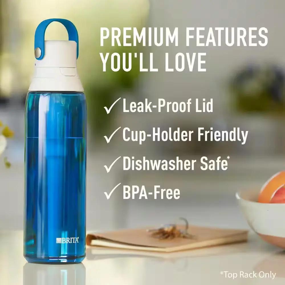 Premium 26 Oz. Sapphire Filtering Water Bottle, BPA Free Cool Brand Designs