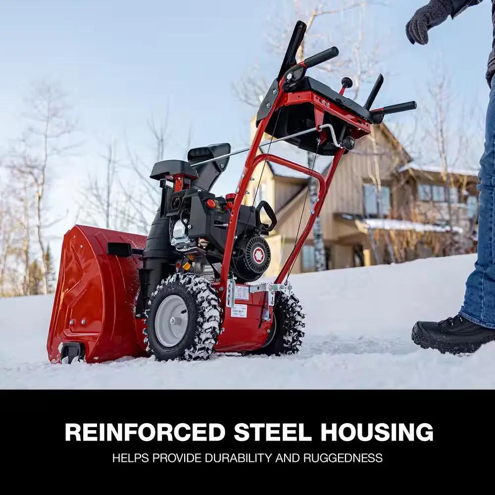 Storm 24 In. 208 Cc Two- Stage Gas Snow Blower with Electric Start Self Propelled Cool Brand Designs
