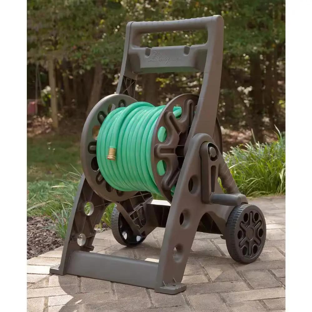 225 Ft. Bronze Resin 2 Wheel Hose Cart Garden Hose Reel Cool Brand Designs