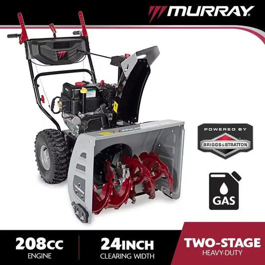 24 In. 208Cc Self-Propelled 2-Stage Gas Snow Blower with Electric Start Cool Brand Designs