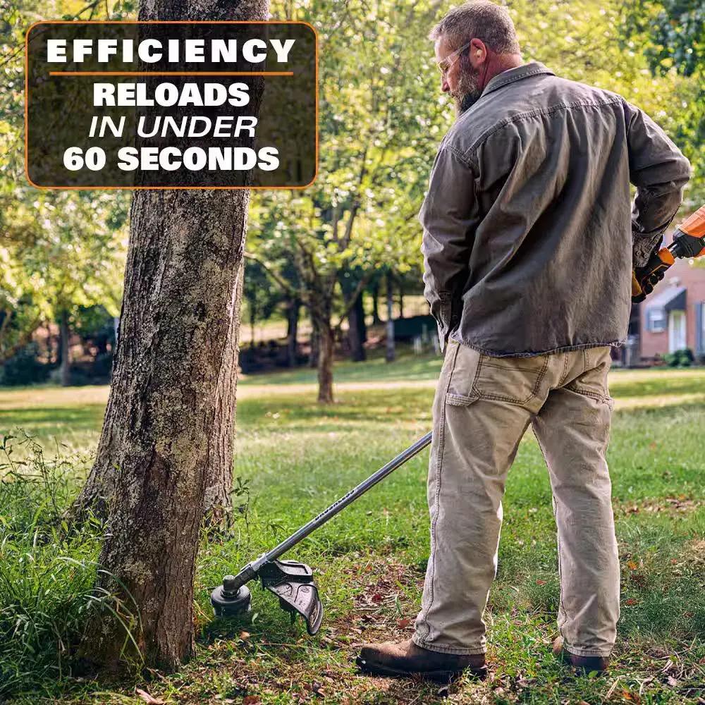 18V Brushless 14 In. Cordless String Trimmer and Brushless Cordless Hedge Trimmer with 4.0 Ah Battery and Charger Cool Brand Designs