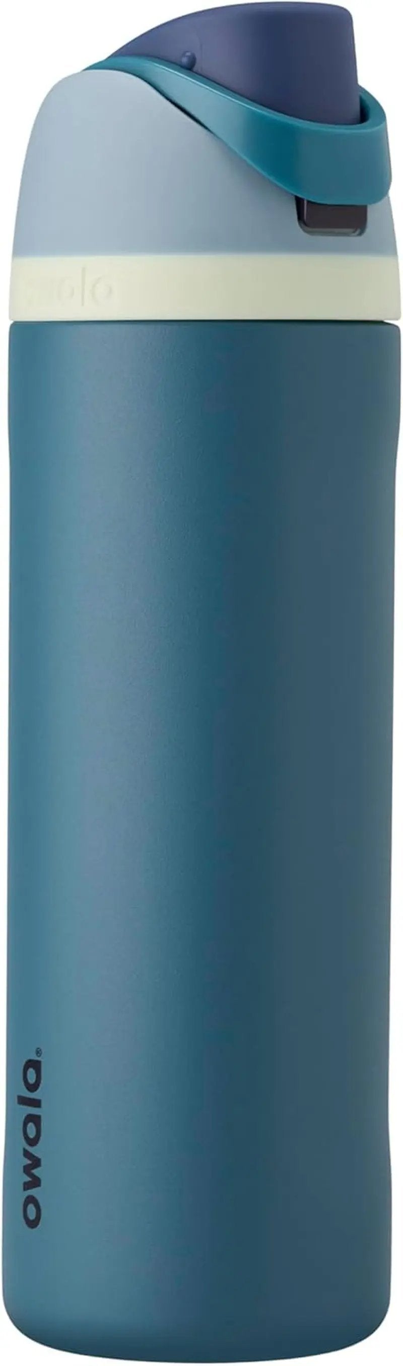 Freesip Insulated Stainless Steel Water Bottle with Straw, Bpa-Free Sports Water Bottle, Great for Travel, 24 Oz, Denim Cool Brand Designs