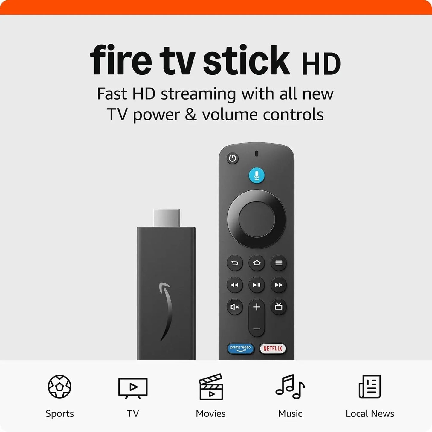 Experience Ultimate Streaming with the New Fire TV Stick HD - Your Gateway to Free Live TV, Alexa Voice Control, and HD Entertainment! Amazon