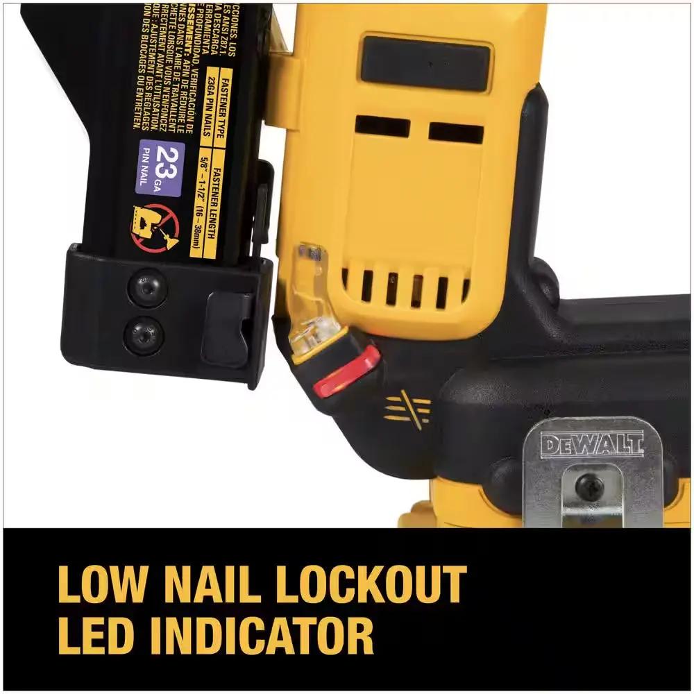 ATOMIC 20V MAX Lithium Ion Cordless 23 Gauge Pin Nailer Kit with 2.0Ah Battery and Charger Cool Brand Designs