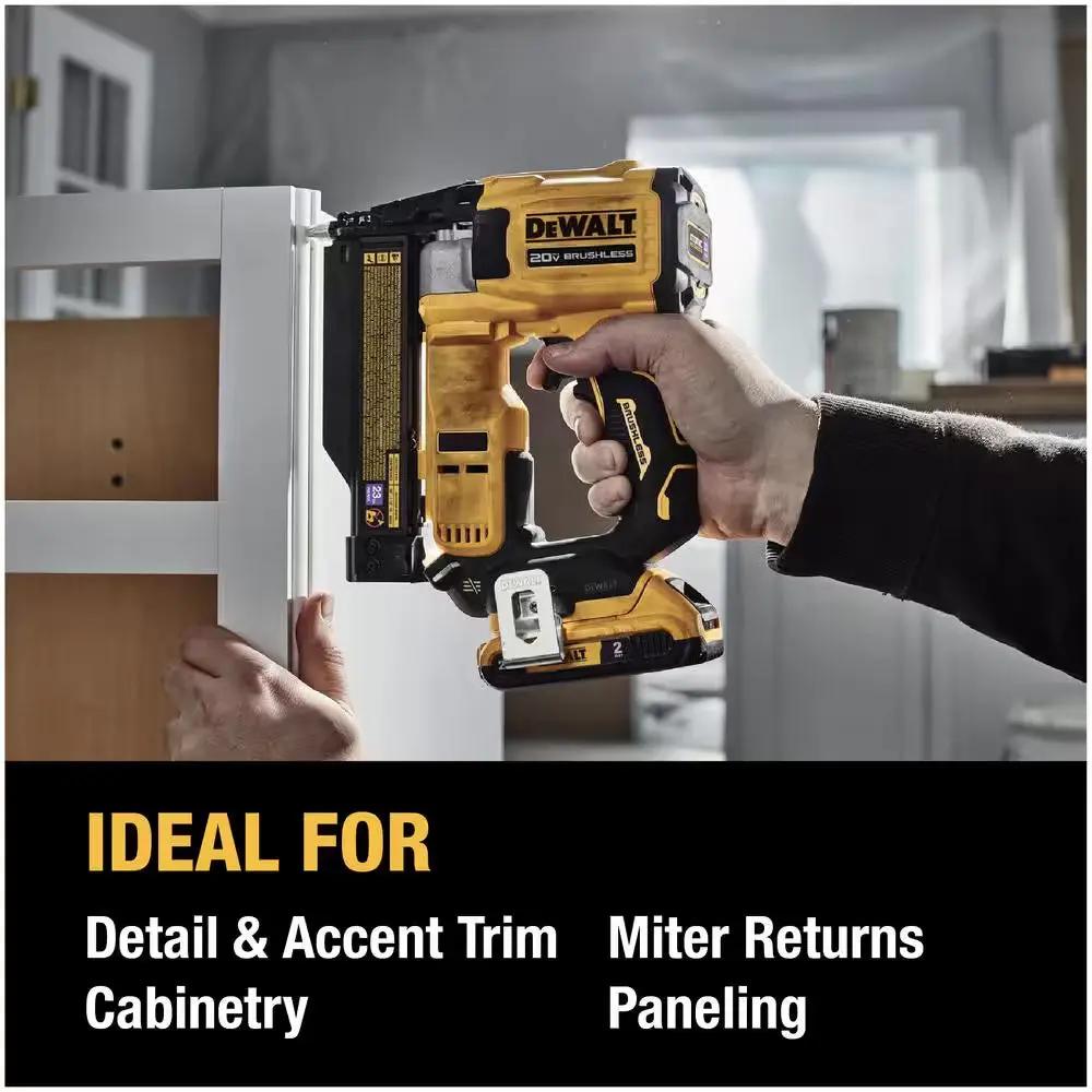 ATOMIC 20V MAX Lithium Ion Cordless 23 Gauge Pin Nailer Kit with 2.0Ah Battery and Charger Cool Brand Designs