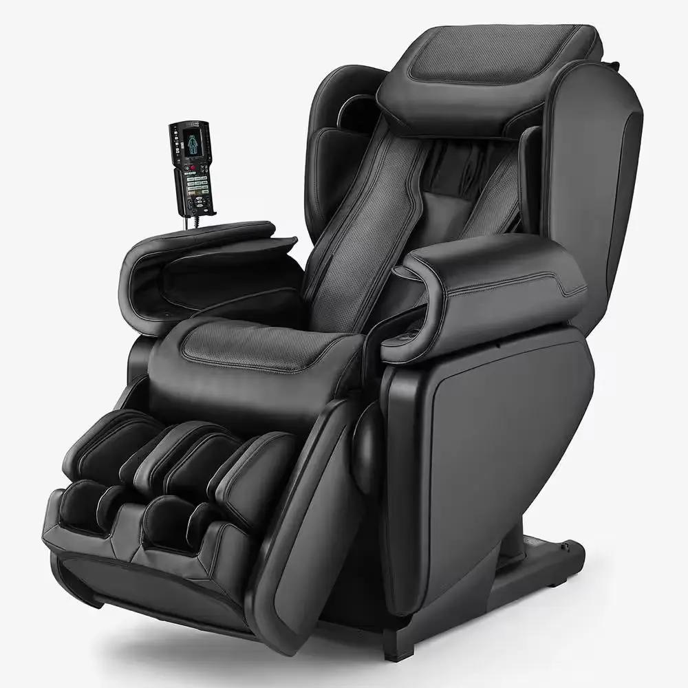 Kagra Black Synthetic Leather Super Stretch 4D Massage Chair Cool Brand Designs