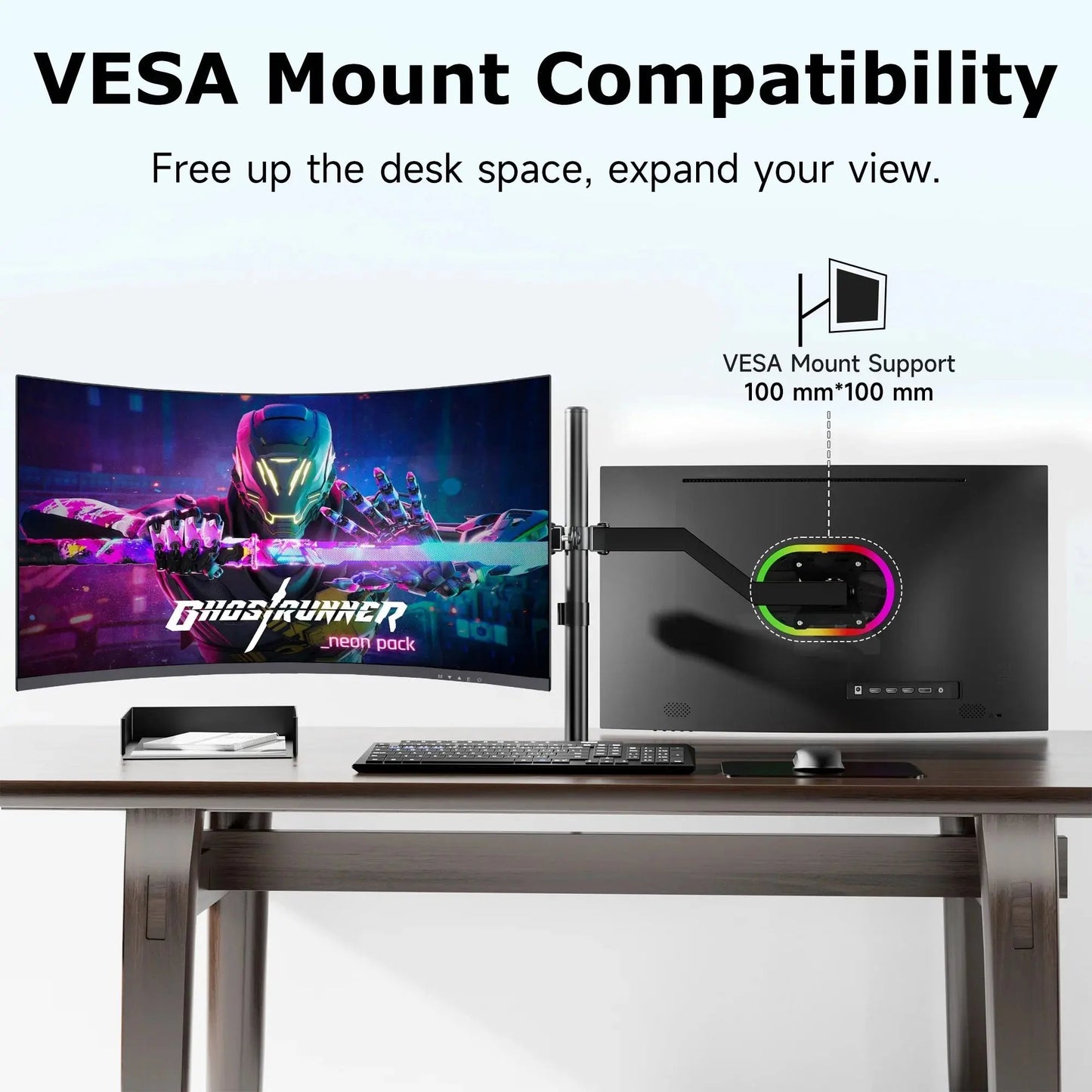27" QHD2K Curved Gaming Monitor,165Hz/144Hz Computer Monitor,1Ms, Hdr,Built-In Speakers,2560X1440 for Office Cool Brand Designs