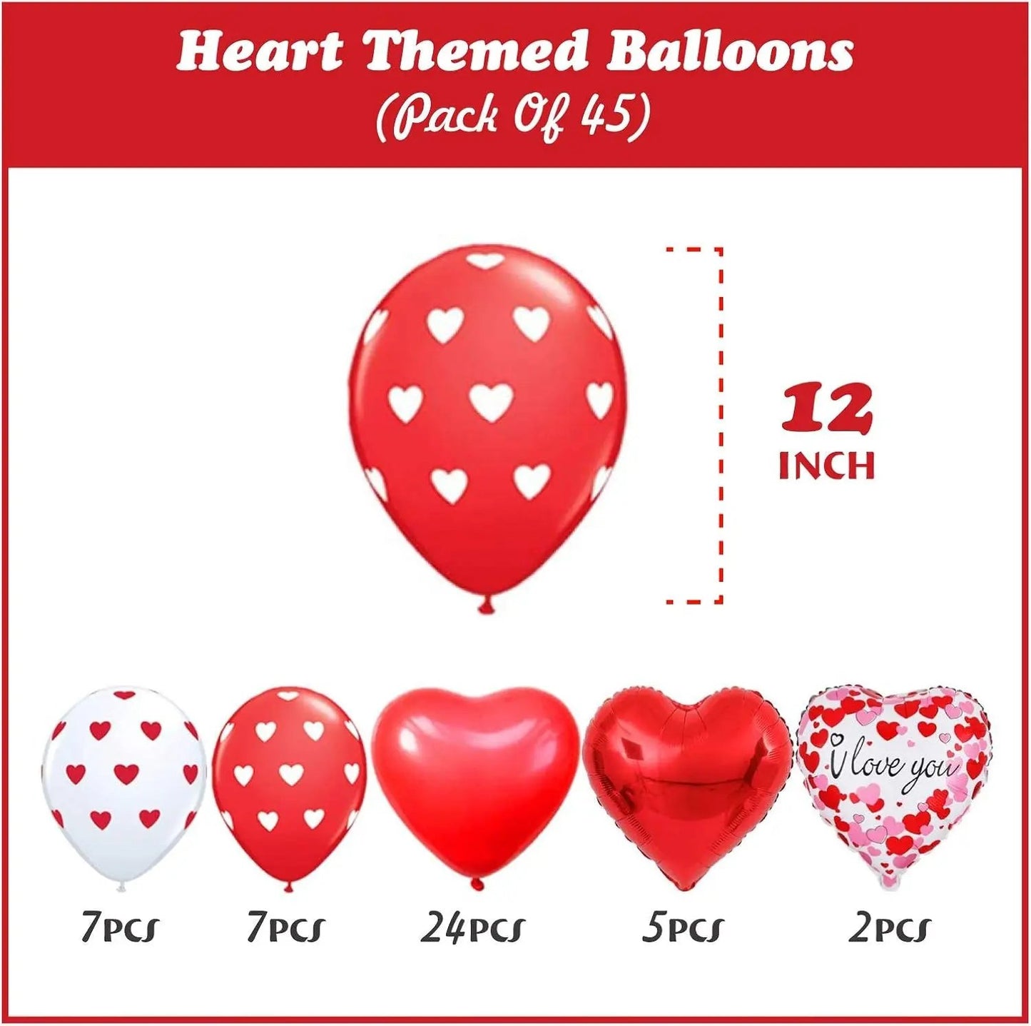 I Love You Balloons with Couple Teddy Balloon Kit,  Heart Balloons Kit with 1000 Red Rose Petals Wedding Flower Decoration, Valentine Decorations Party Supplies Kit Cool Brand Designs