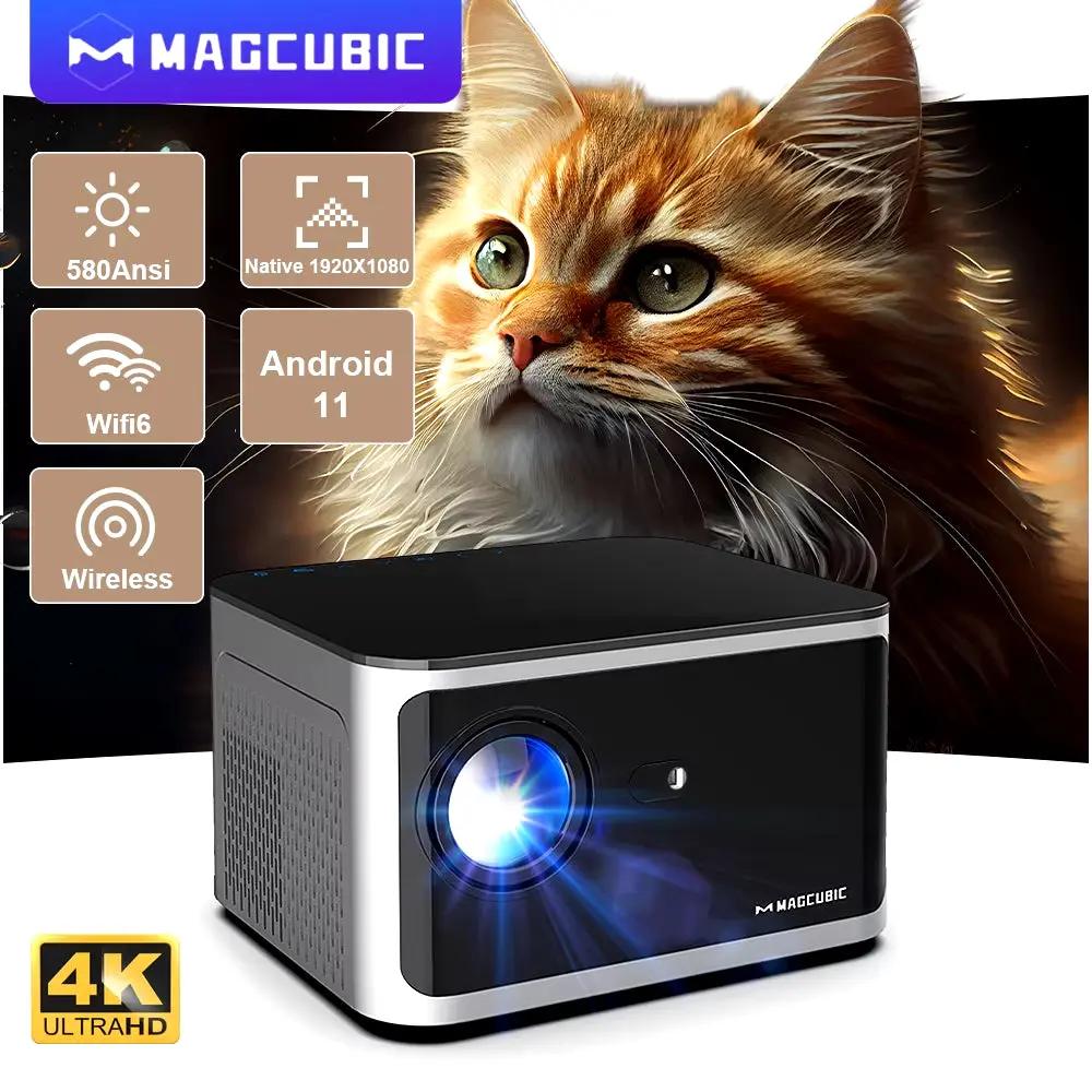 Android 11 4K Smart Projector 580ANSI 1920*1080P Full HD Wifi6 BT5.0 Allwinner H713 Voice Control Home Cinema Theater Cool Brand Designs