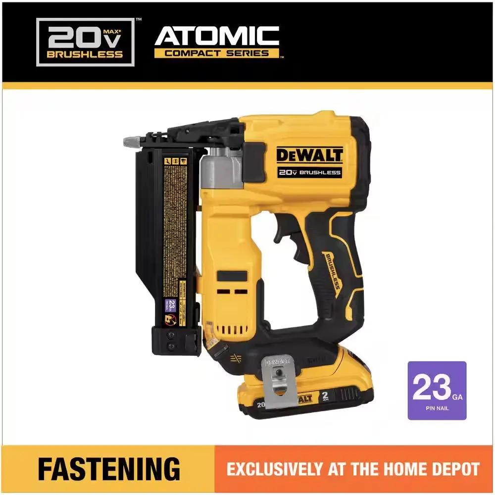 ATOMIC 20V MAX Lithium Ion Cordless 23 Gauge Pin Nailer Kit with 2.0Ah Battery and Charger Cool Brand Designs