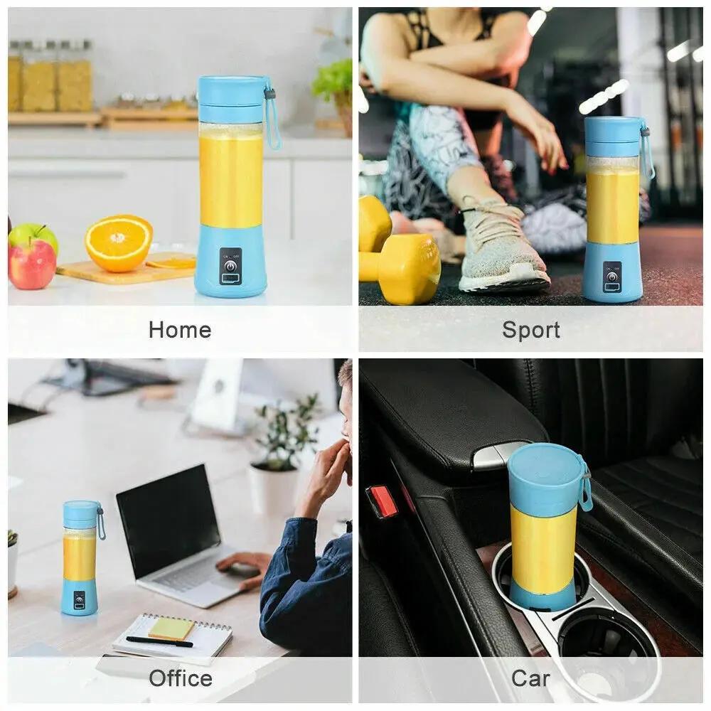 Portable Blender USB Rechargeable Personal Juicer Cup Small Fruit Juice Mixer for Shakes and Smoothies Cool Brand Designs