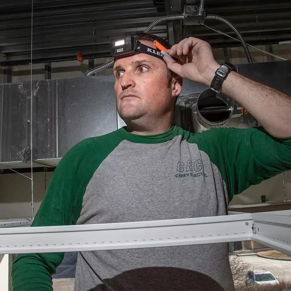 Rechargeable Light Array LED Headlamp with Adjustable Fabric Strap, 260 Lumens, 2 Modes Cool Brand Designs