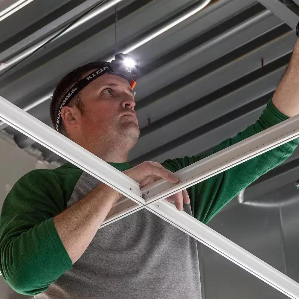 Rechargeable Light Array LED Headlamp with Adjustable Fabric Strap, 260 Lumens, 2 Modes Cool Brand Designs