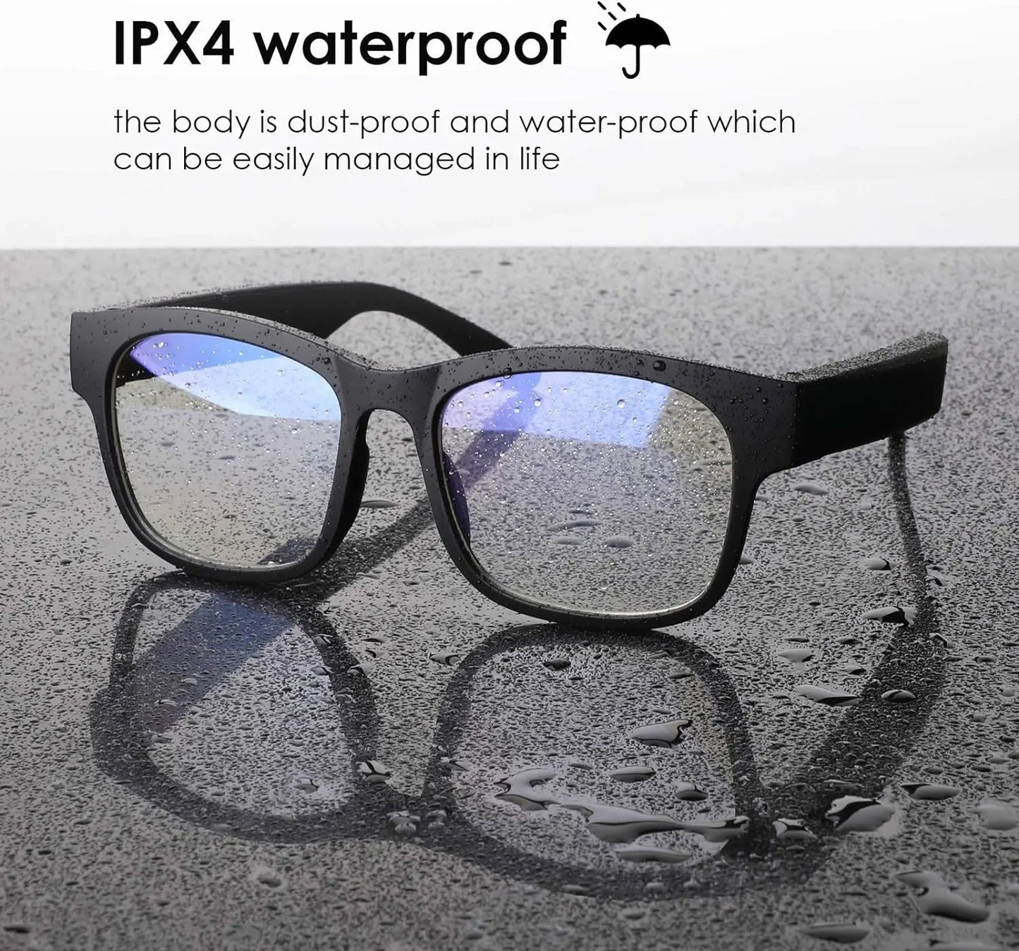 Smart Glasses Smart Audio Glasses Wireless Bluetooth Sunglasses Polarized Sunglasses IPX4 Waterproof Cool Brand Designs
