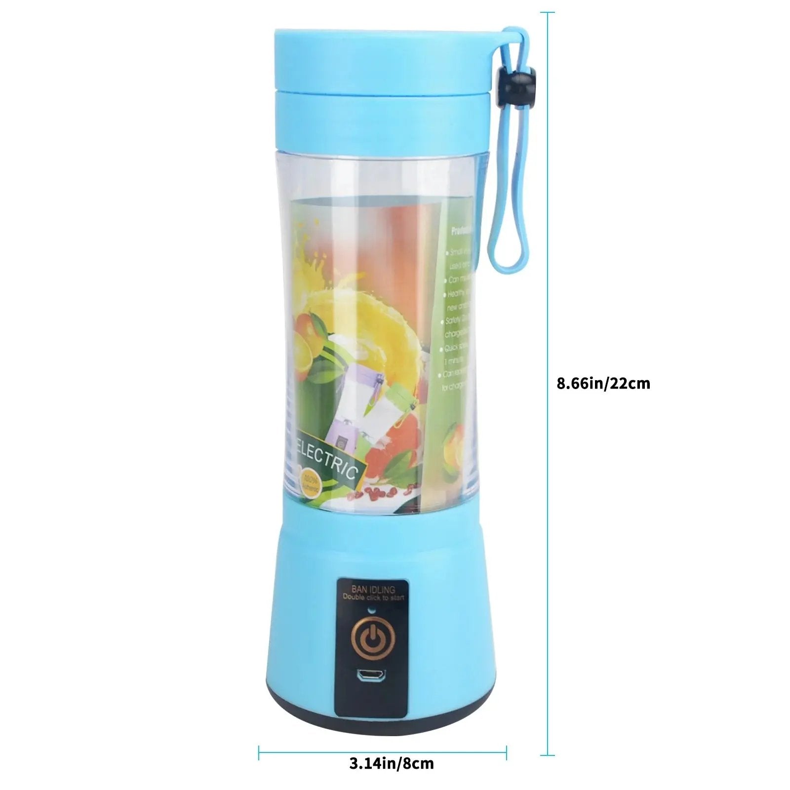 Portable Blender USB Rechargeable Personal Juicer Cup Small Fruit Juice Mixer for Shakes and Smoothies Cool Brand Designs
