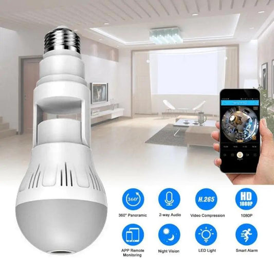 360° Panoramic Hidden Light Bulb Wifi Camera DC-THE CEO