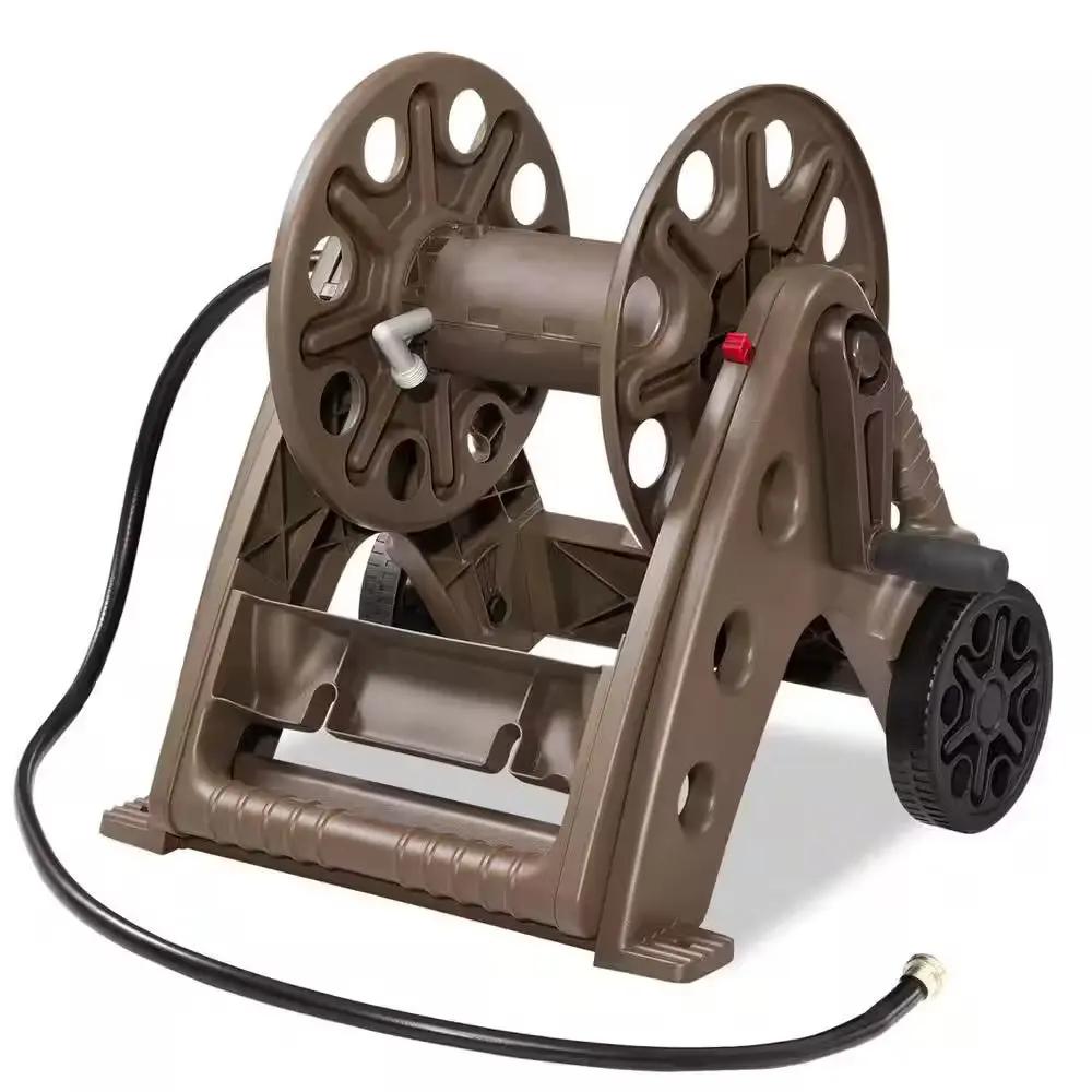 225 Ft. Bronze Resin 2 Wheel Hose Cart Garden Hose Reel Cool Brand Designs