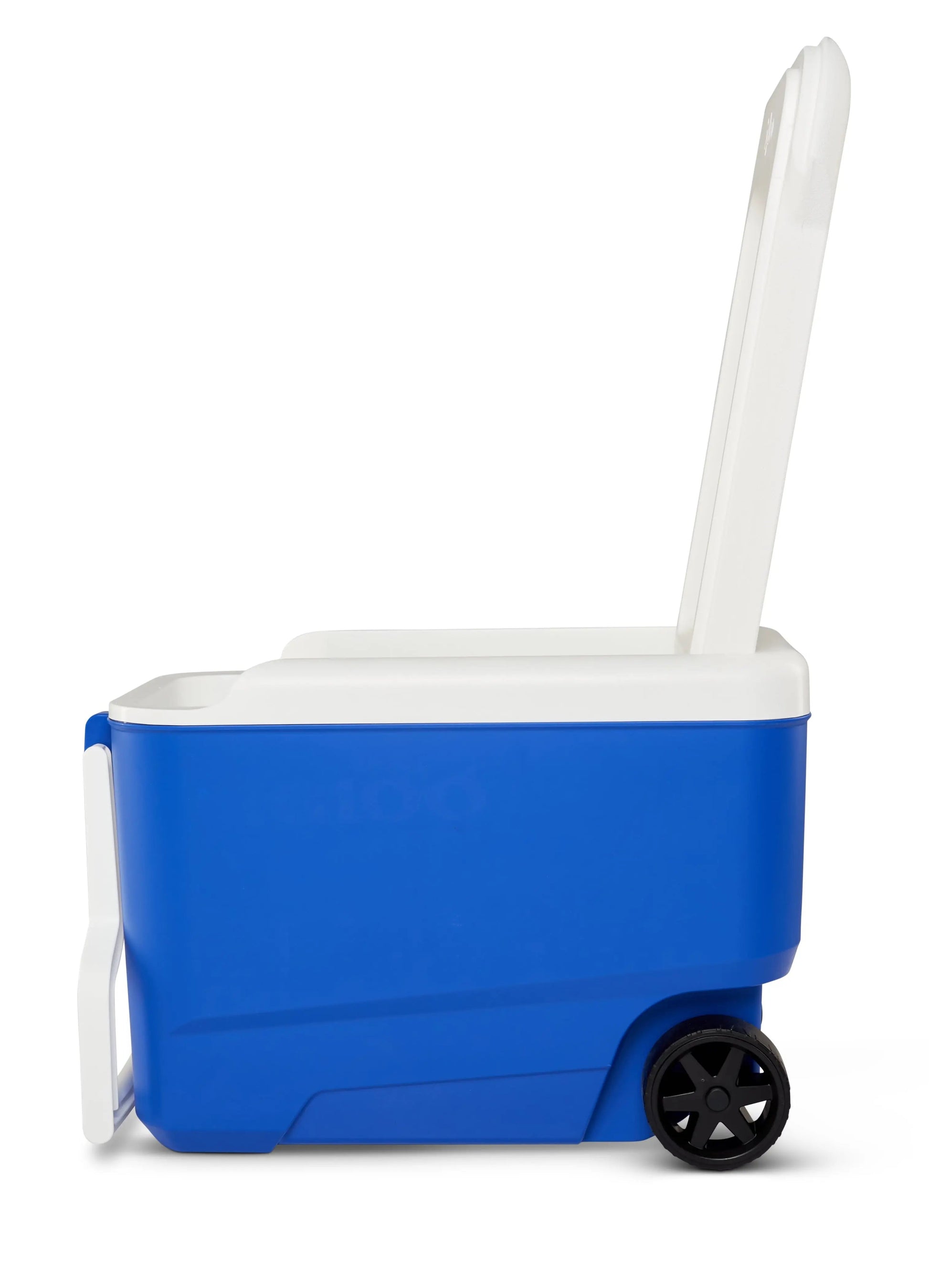 38 QT Wheelie Cool Hard Sided Cooler with Wheels, Blue Cool Brand Designs