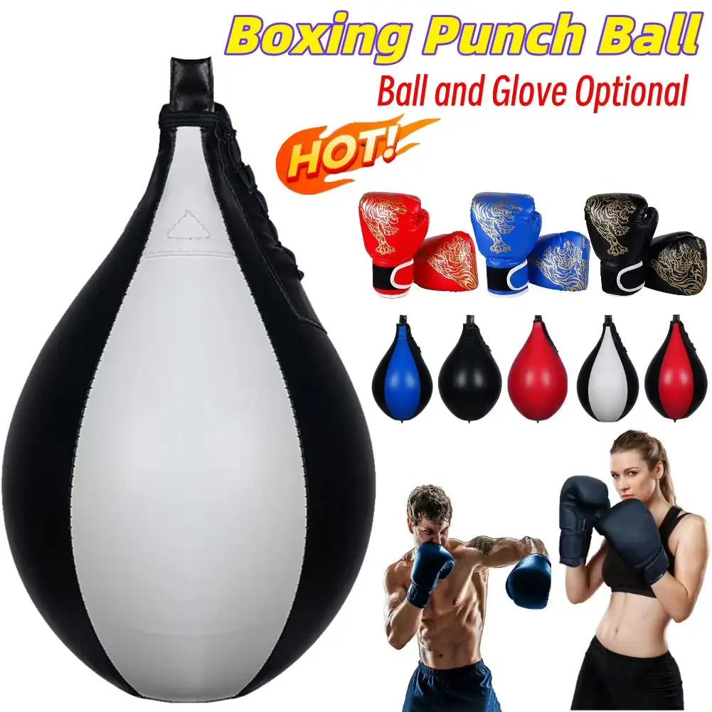 Boxing Speed Ball Hanging Punching Bag PU Leather Boxing Reflex Ball Stress Relief Boxing Striking Bag Boxing Equipment Cool Brand Designs
