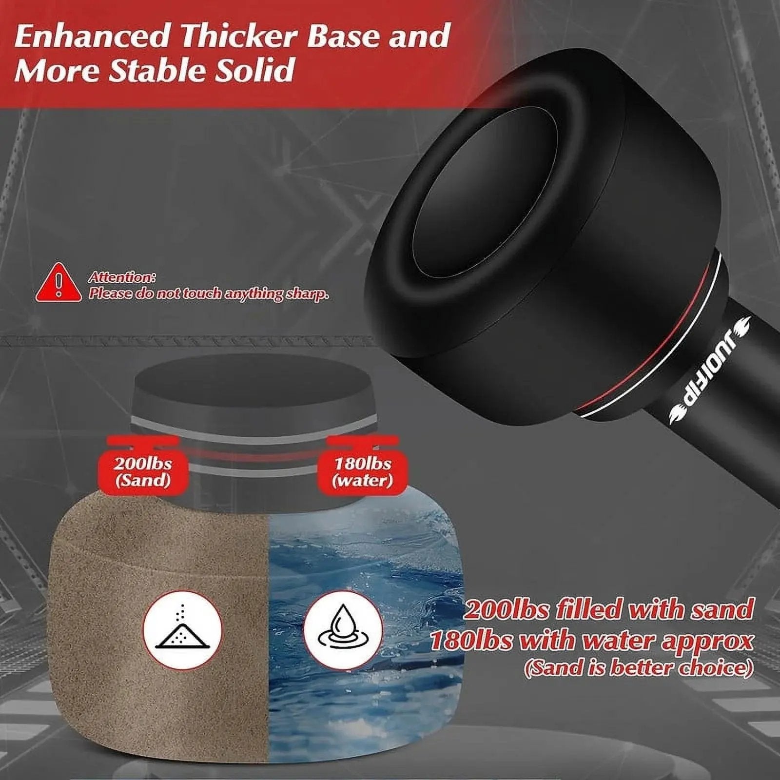 Freestanding Heavy Punching Bag Set with Gloves, Red Cool Brand Designs