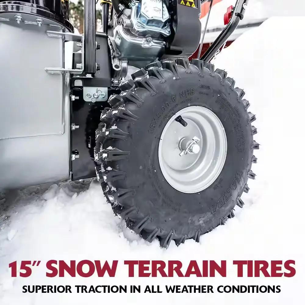 24 In. 208Cc Self-Propelled 2-Stage Gas Snow Blower with Electric Start Cool Brand Designs