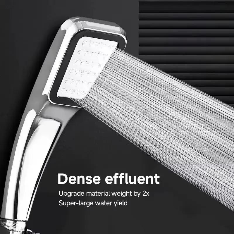 300 Holes Pressurized Showerhead Hand Hold Square Shower Head Water Saving Rainfall Spray Nozzle Bathroom Accessories Cool Brand Designs