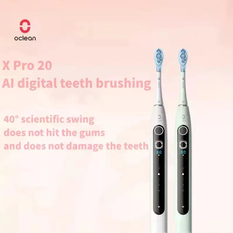 X Pro 20 AI Micro-Sweep Vibration Adult Electric Toothbrush Visualization Can Relieve Vibration
