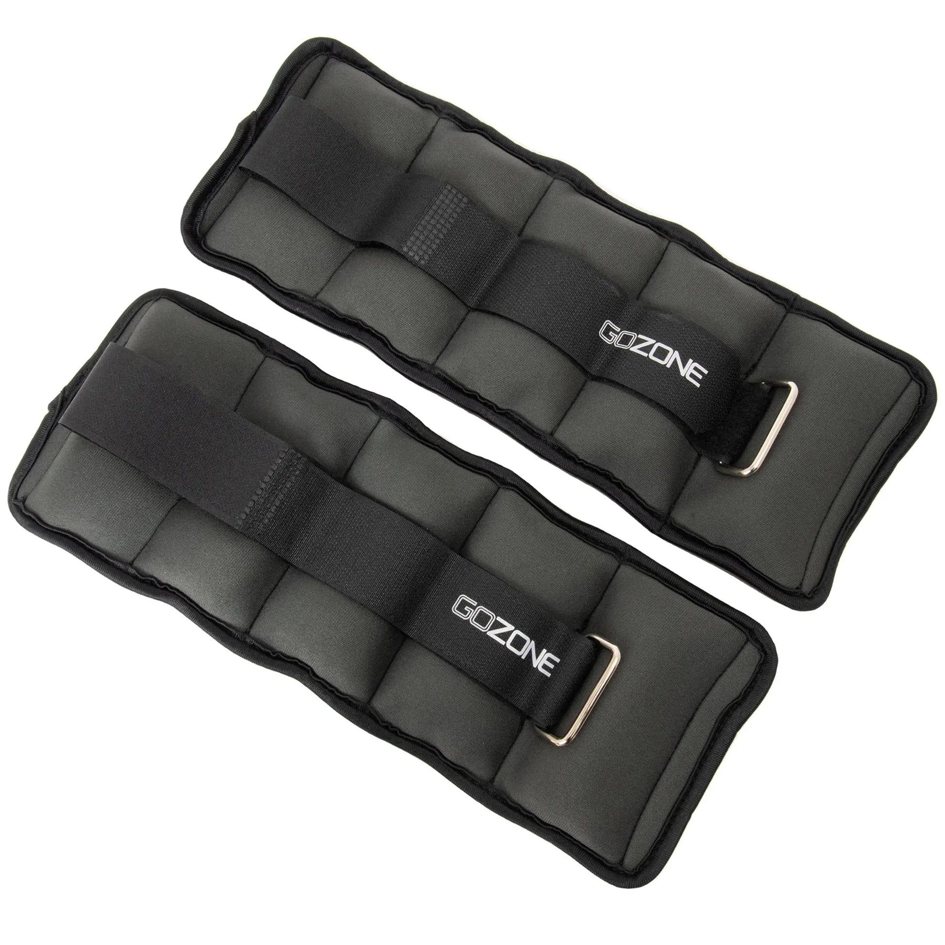 Pair of Adjustable Ankle or Wrist Weights 2Lbs Each for Exercise, Black Cool Brand Designs