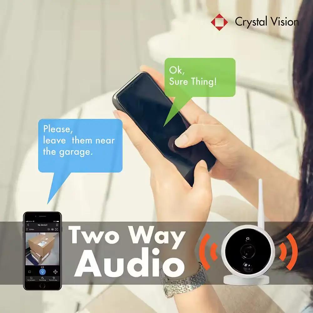 8-Channel Wireless 1080P Full HD 2MP 2TB Hard Drive Surveillance System with 4 Audio Cameras Cool Brand Designs