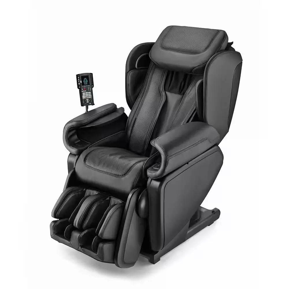 Kagra Black Synthetic Leather Super Stretch 4D Massage Chair Cool Brand Designs