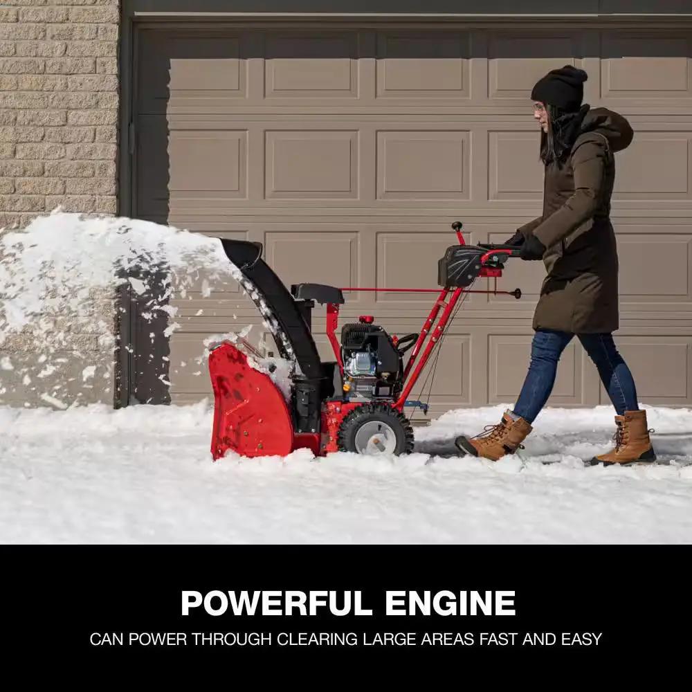 Storm 24 In. 208 Cc Two- Stage Gas Snow Blower with Electric Start Self Propelled Cool Brand Designs