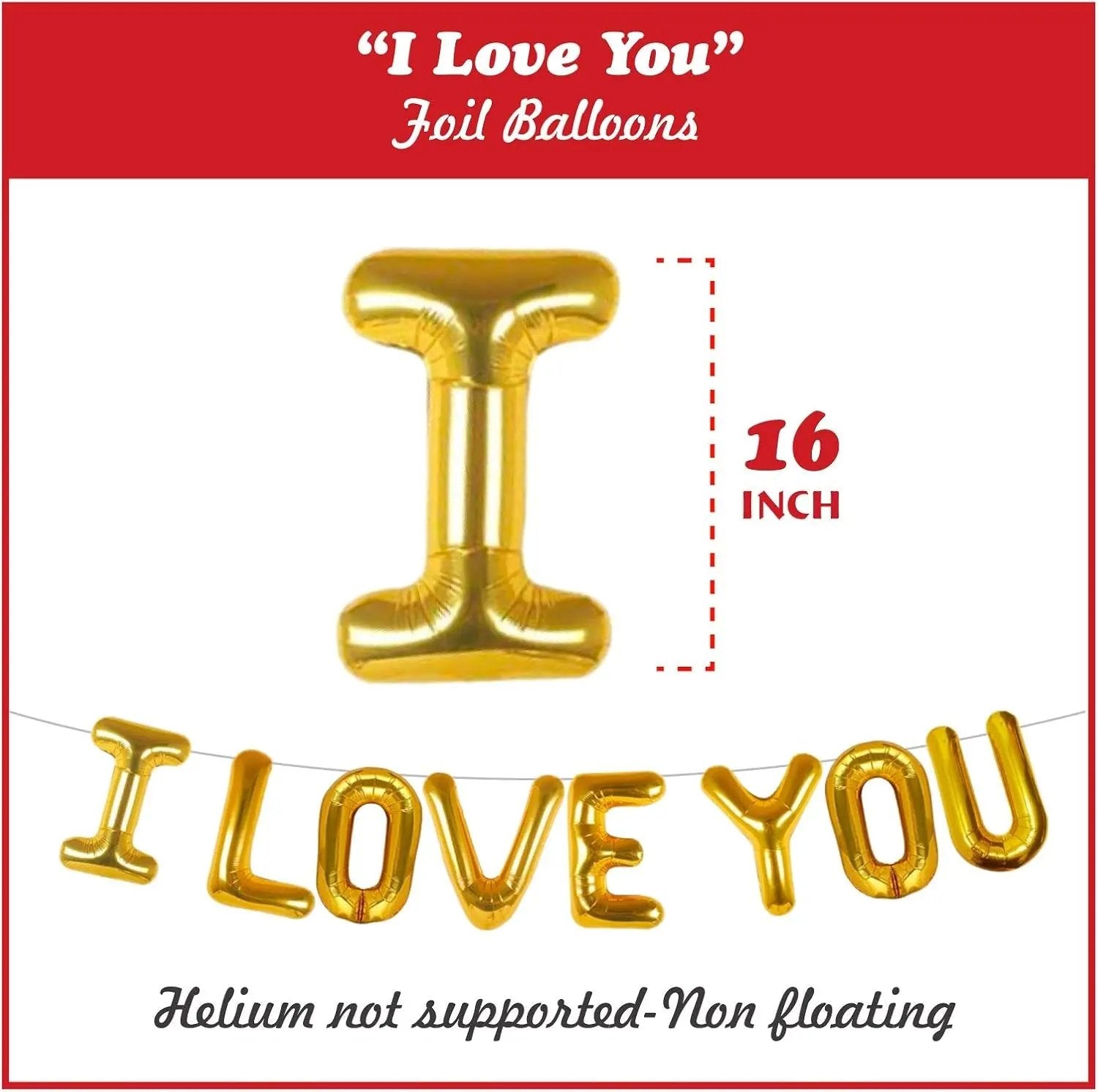 I Love You Balloons with Couple Teddy Balloon Kit,  Heart Balloons Kit with 1000 Red Rose Petals Wedding Flower Decoration, Valentine Decorations Party Supplies Kit Cool Brand Designs