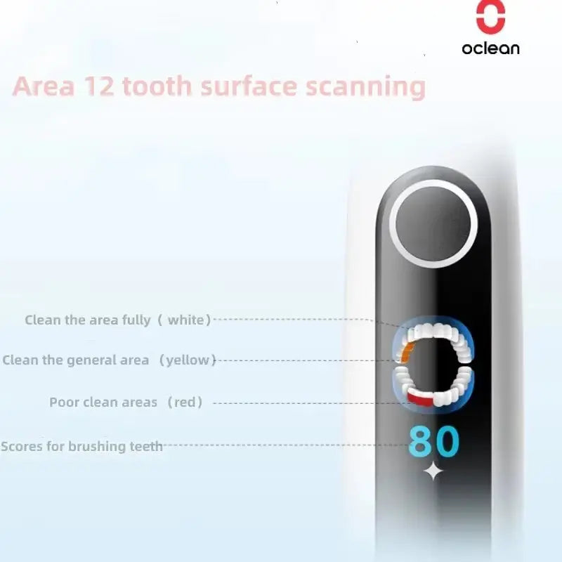 X Pro 20 AI Micro-Sweep Vibration Adult Electric Toothbrush Visualization Can Relieve Vibration
