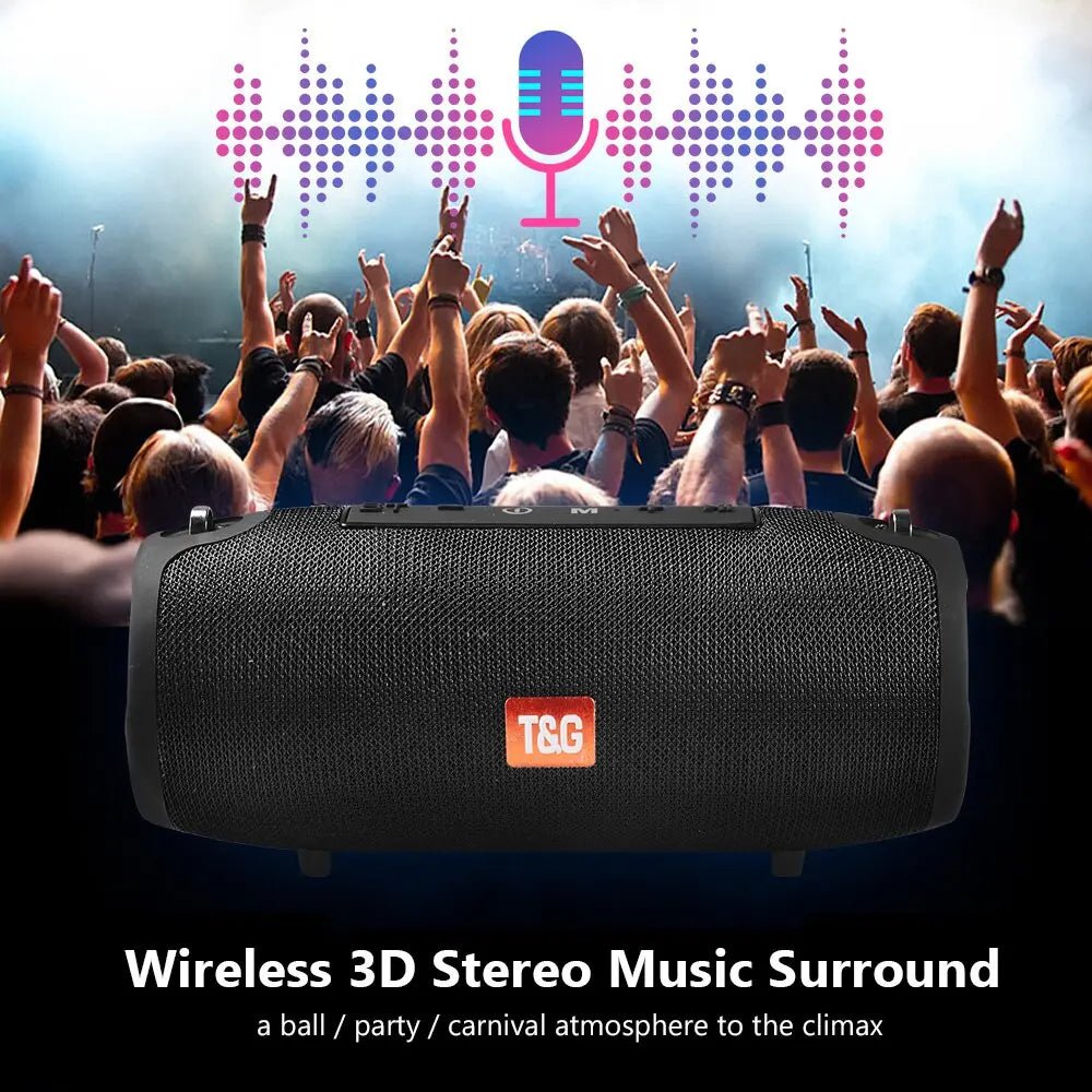 Large Waterproof Wireless Bluetooth Speaker With Strap - Cool Brand Designs