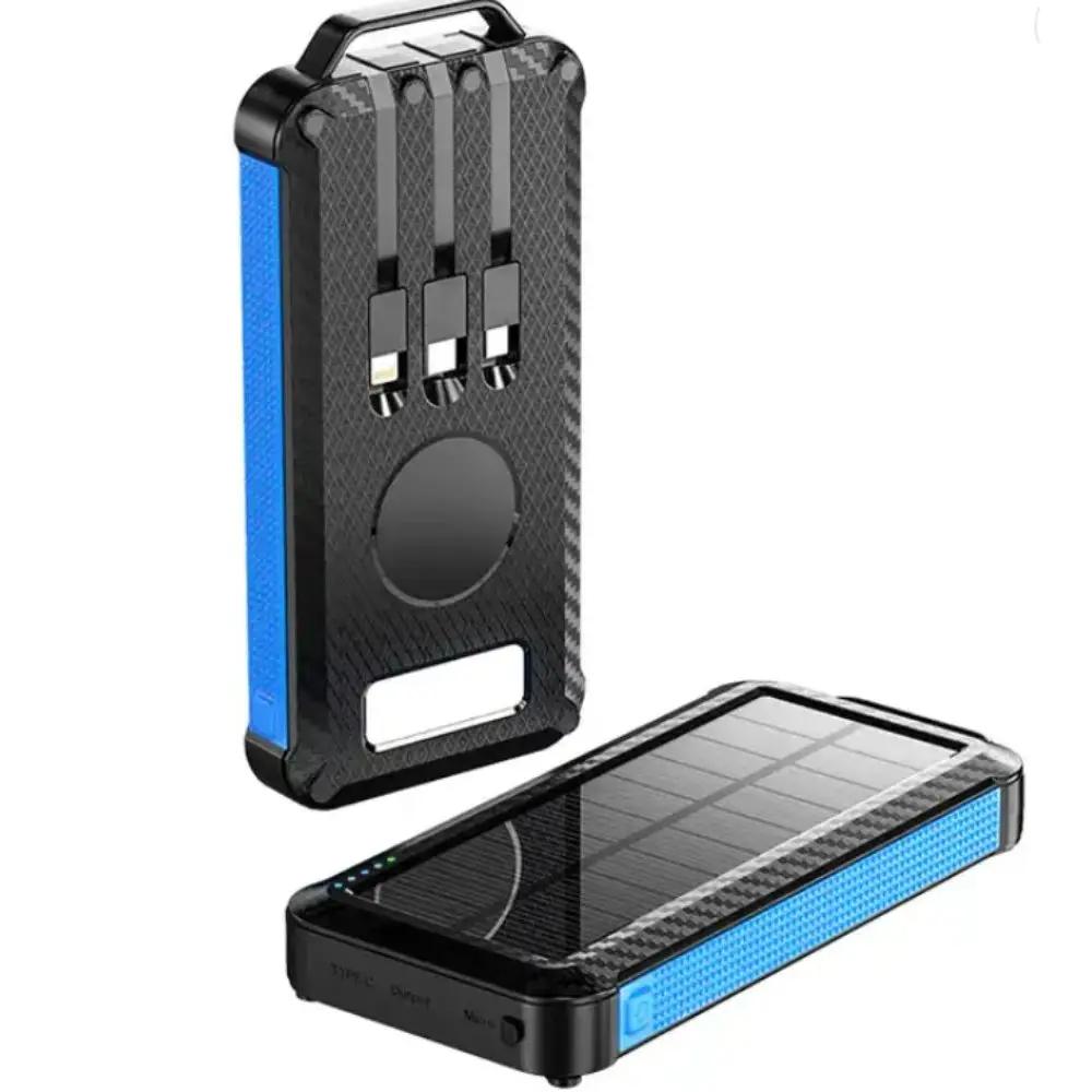 Ip65 Waterproof Portable Wireless Solar Power Bank Panel Charger Solar Powerbank Usb-C DC-THE CEO