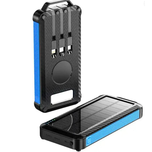 Ip65 Waterproof Portable Wireless Solar Power Bank Panel Charger Solar Powerbank Usb-C DC-THE CEO